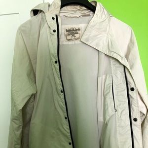 All white timberland jacket